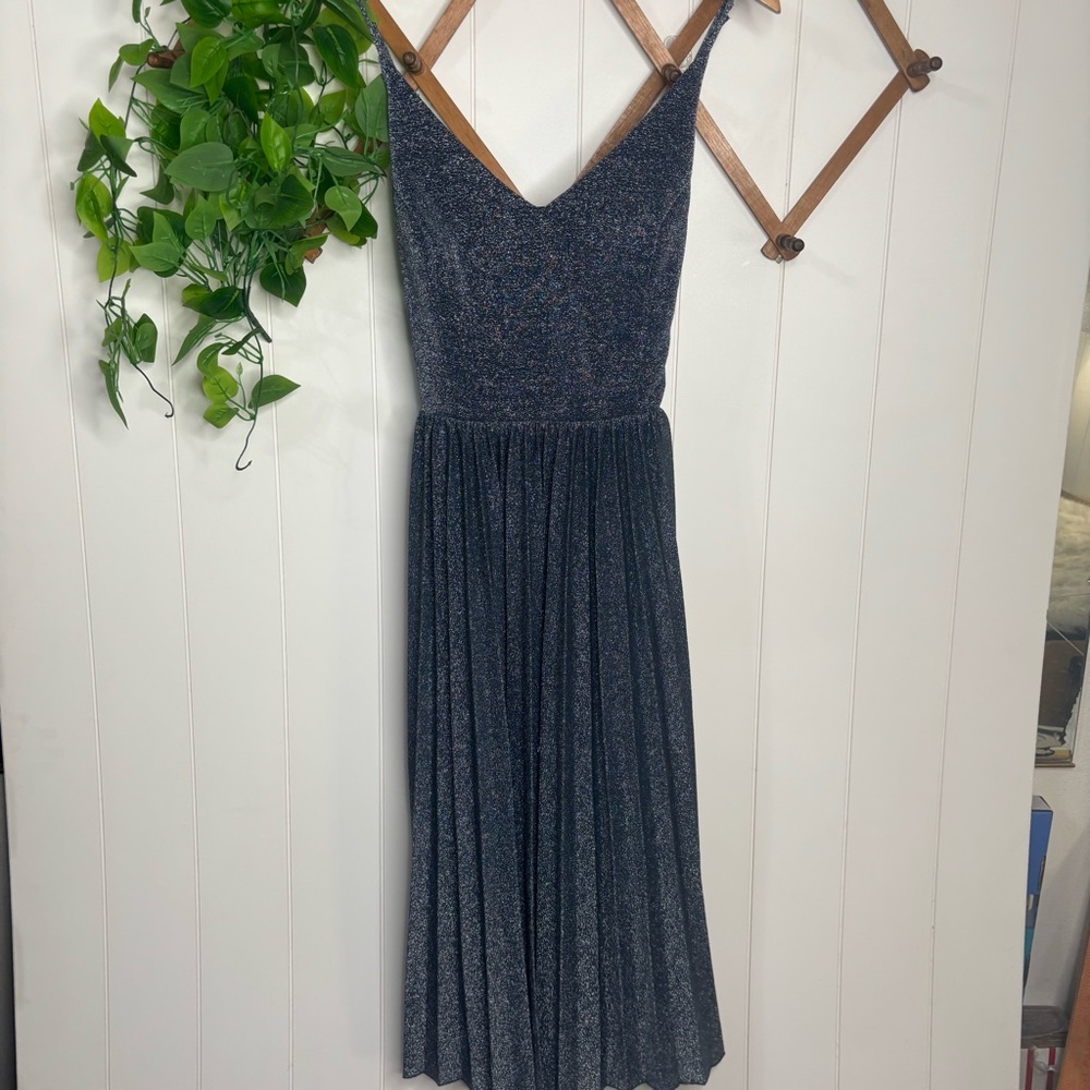 NWT Elevenses sparkle pleated midi dress size 14
